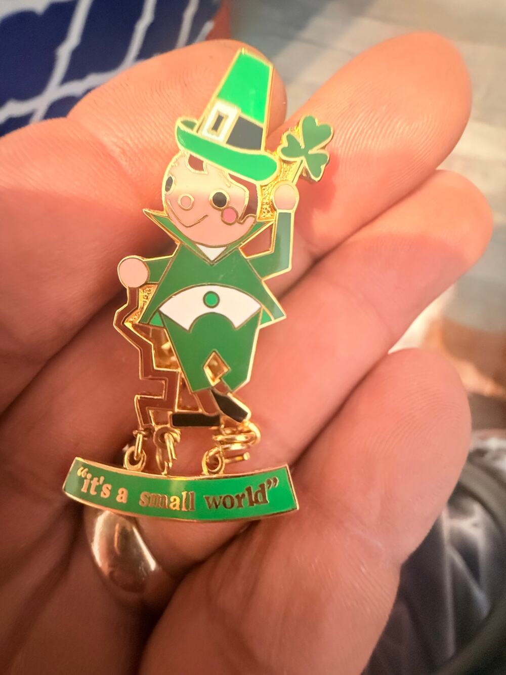 Disney It's a Small World St Patrick's Day Pin
